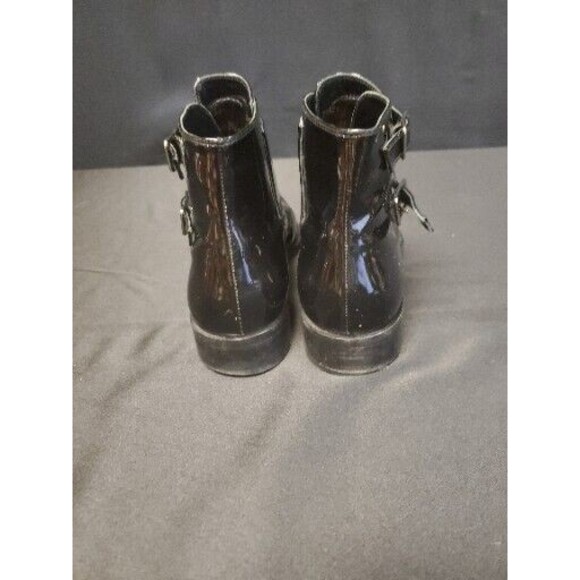 Gianvito Rossi Patent Leather Black Buckle Bootie Boot Size 39 Or 8.5 - Picture 4 of 6
